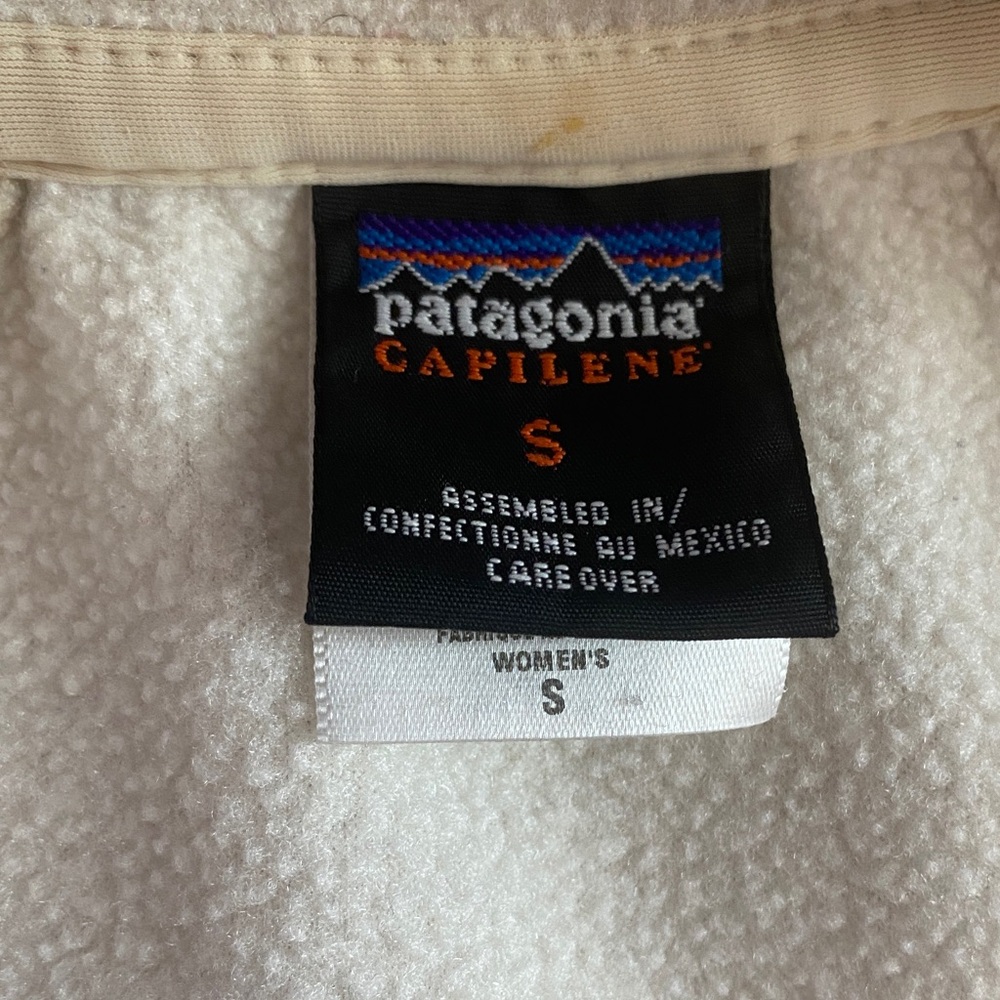 Patagonia Capilene Ivory Half Zip Layering Jacket - Picture 2 of 10